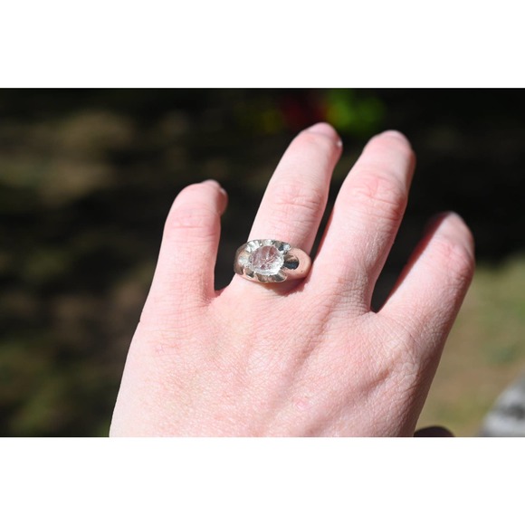 alternative raw diamond engagement ring raw crystal size 4 5 6 7 8 8 9 1… - Picture 3 of 6